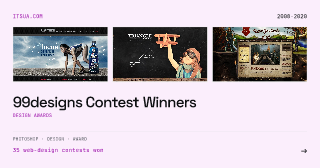 Social card for 99designs Contest Winners