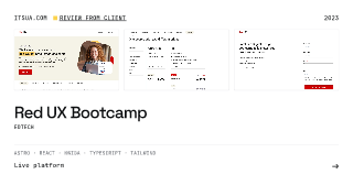 Social card for Red UX Bootcamp