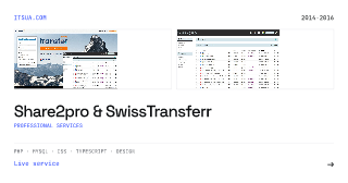Social card for Share2pro & SwissTransferr