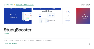 Social card for StudyBooster